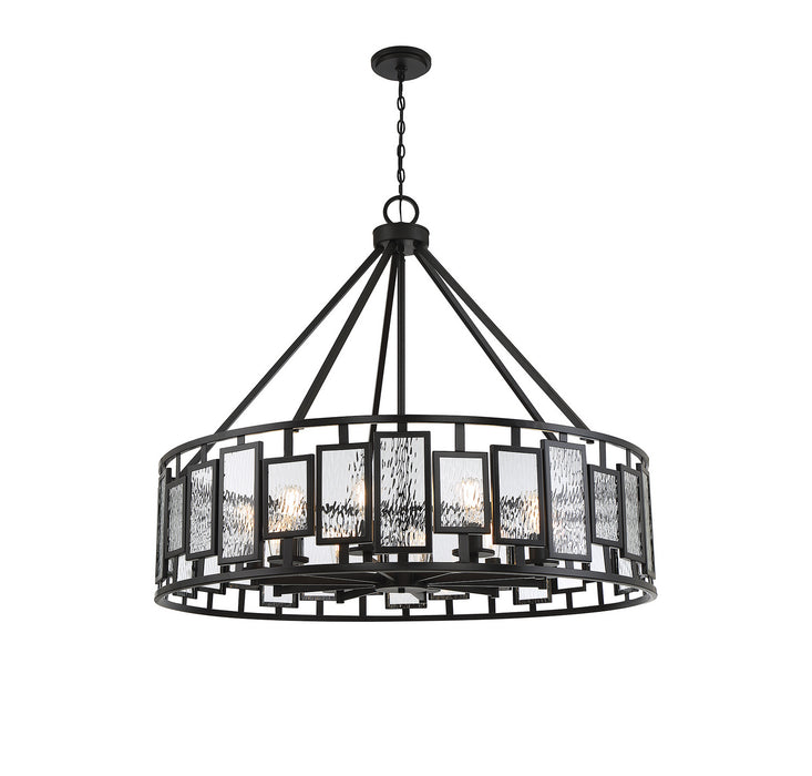 Savoy House 1-1943-10-89 Ten Light Chandelier, Matte Black