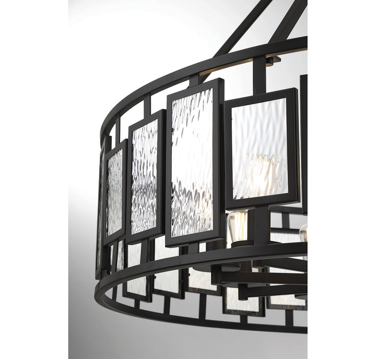 Savoy House 1-1943-10-89 Ten Light Chandelier, Matte Black