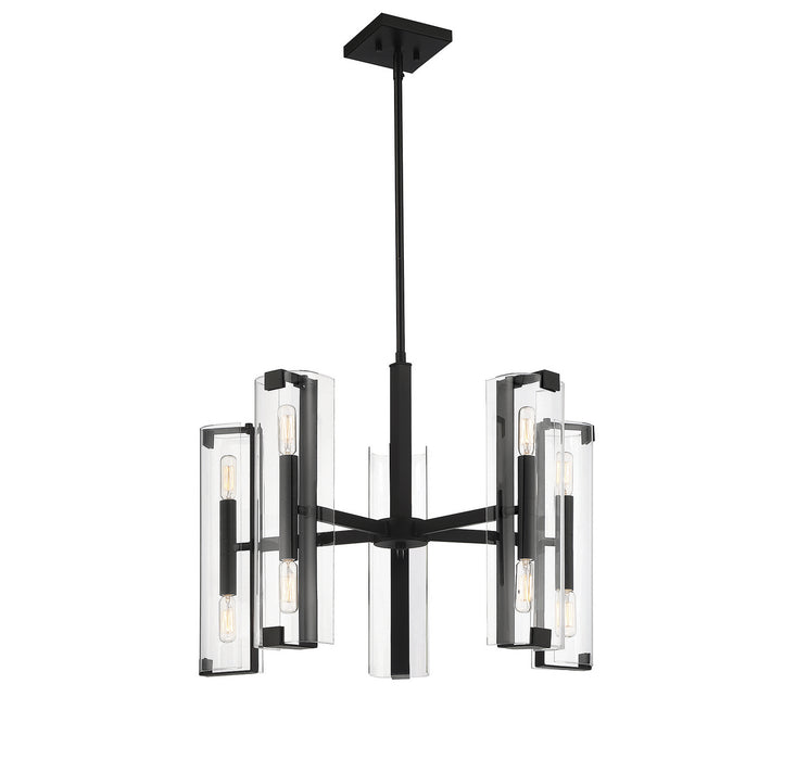 Savoy House 1-9772-10-89 Ten Light Chandelier, Matte Black