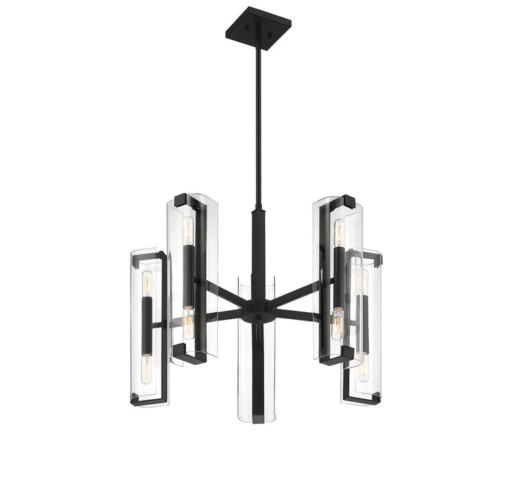 Savoy House 1-9772-10-89 Ten Light Chandelier, Matte Black
