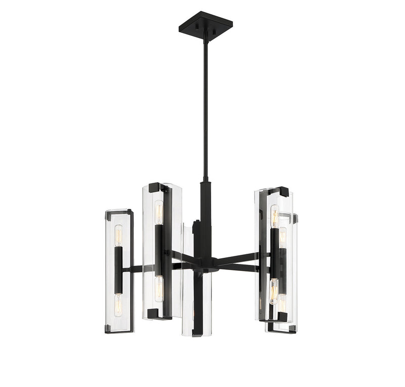 Savoy House 1-9772-10-89 Ten Light Chandelier, Matte Black