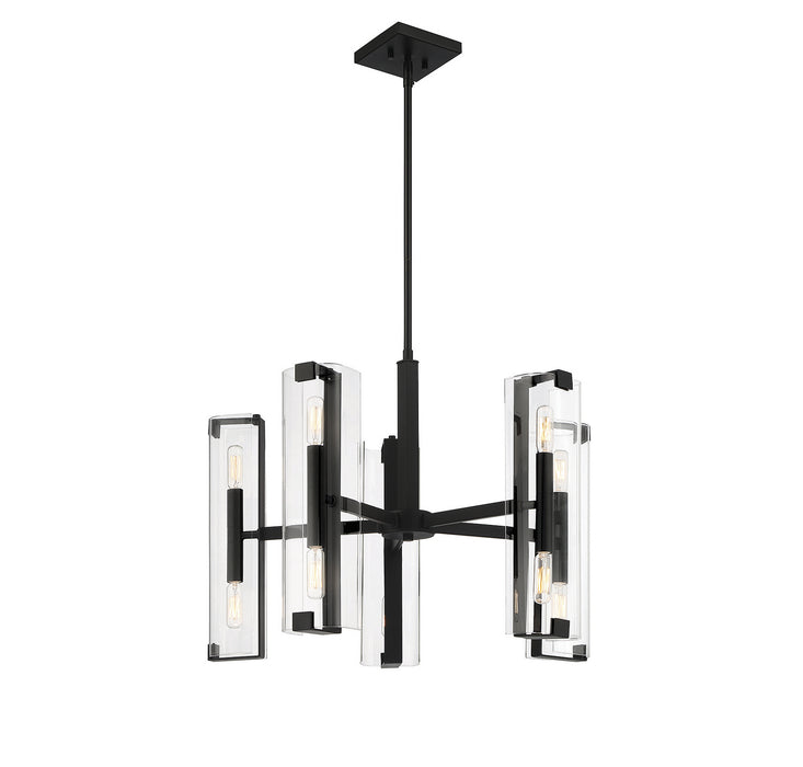 Savoy House 1-9772-10-89 Ten Light Chandelier, Matte Black