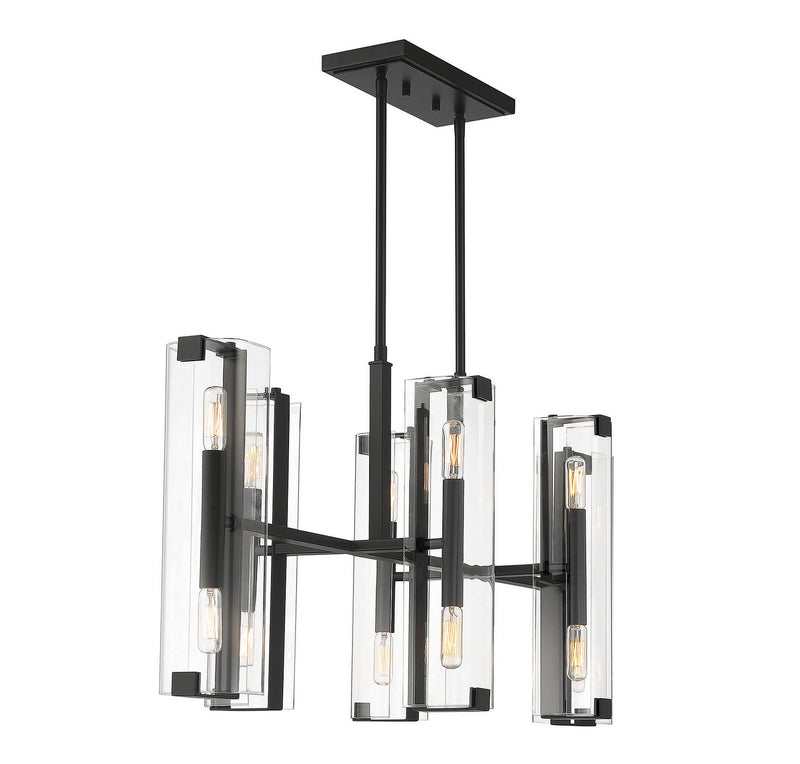 Savoy House 1-9773-12-89 12 Light Chandelier, Matte Black