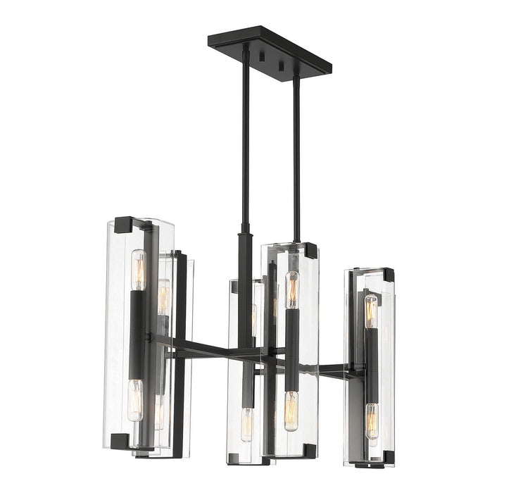 Savoy House 1-9773-12-89 12 Light Chandelier, Matte Black