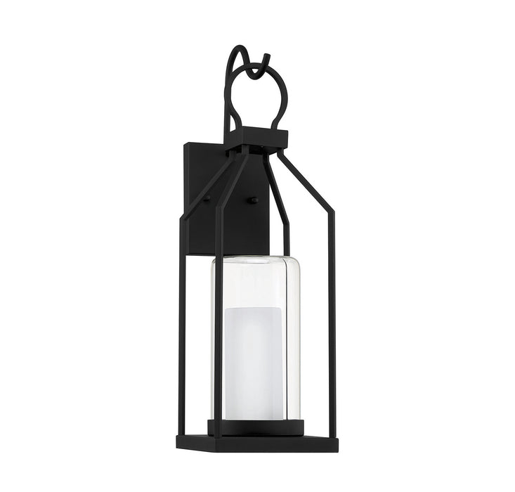 Savoy House 5-1985-BK One Light Outdoor Wall Lantern, Matte Black
