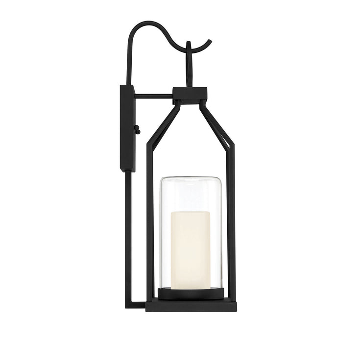 Savoy House 5-1985-BK One Light Outdoor Wall Lantern, Matte Black