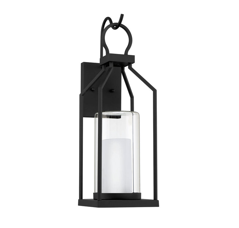 Savoy House 5-1986-BK One Light Outdoor Wall Lantern, Matte Black