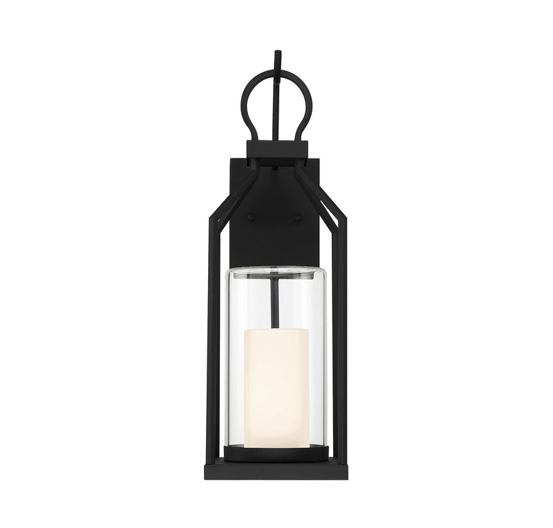 Savoy House 5-1986-BK One Light Outdoor Wall Lantern, Matte Black