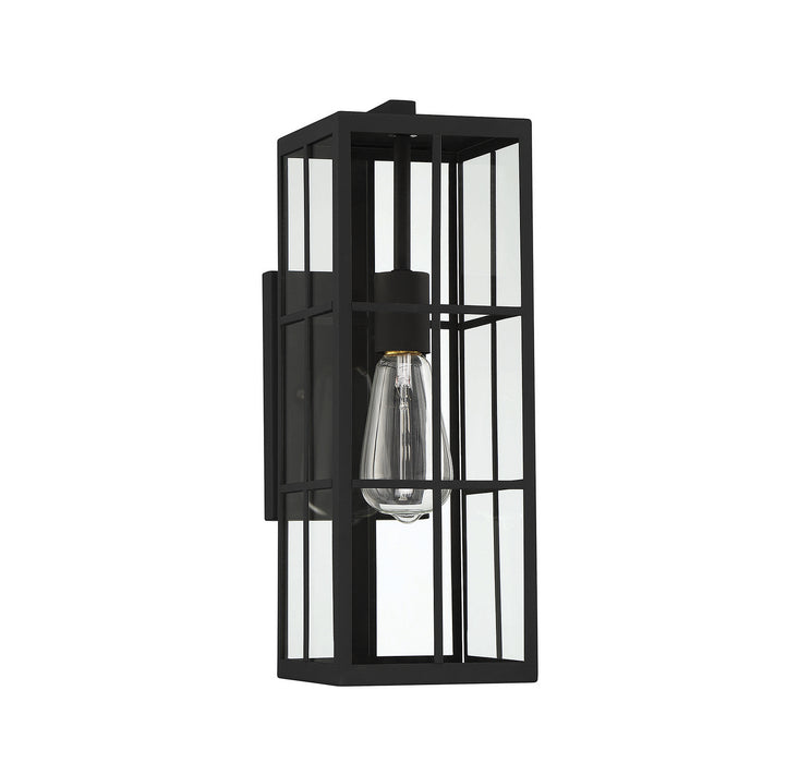Savoy House 5-1989-BK One Light Outdoor Wall Lantern, Matte Black