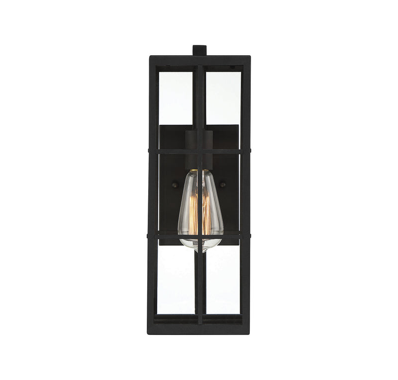 Savoy House 5-1989-BK One Light Outdoor Wall Lantern, Matte Black