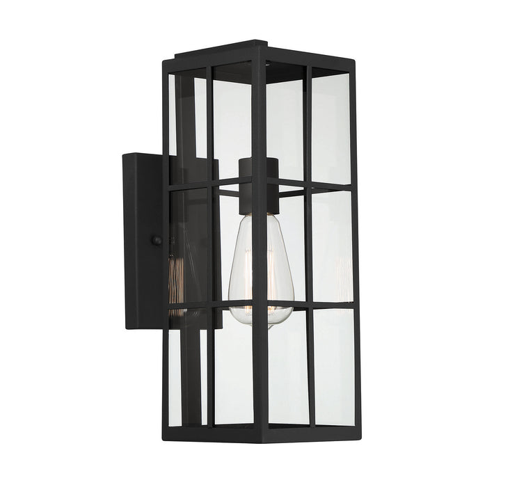Savoy House 5-1989-BK One Light Outdoor Wall Lantern, Matte Black