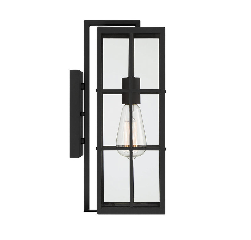 Savoy House 5-1989-BK One Light Outdoor Wall Lantern, Matte Black
