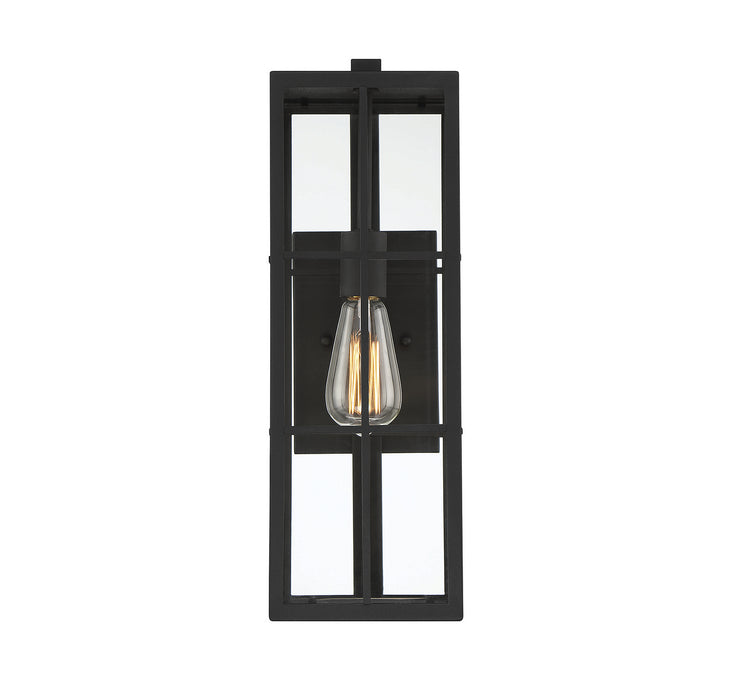 Savoy House 5-1990-BK One Light Outdoor Wall Lantern, Matte Black