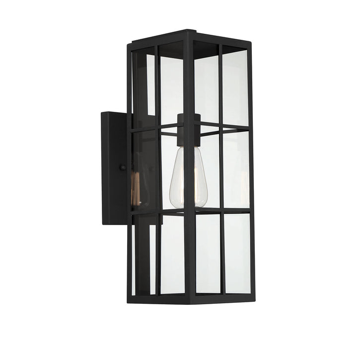 Savoy House 5-1990-BK One Light Outdoor Wall Lantern, Matte Black