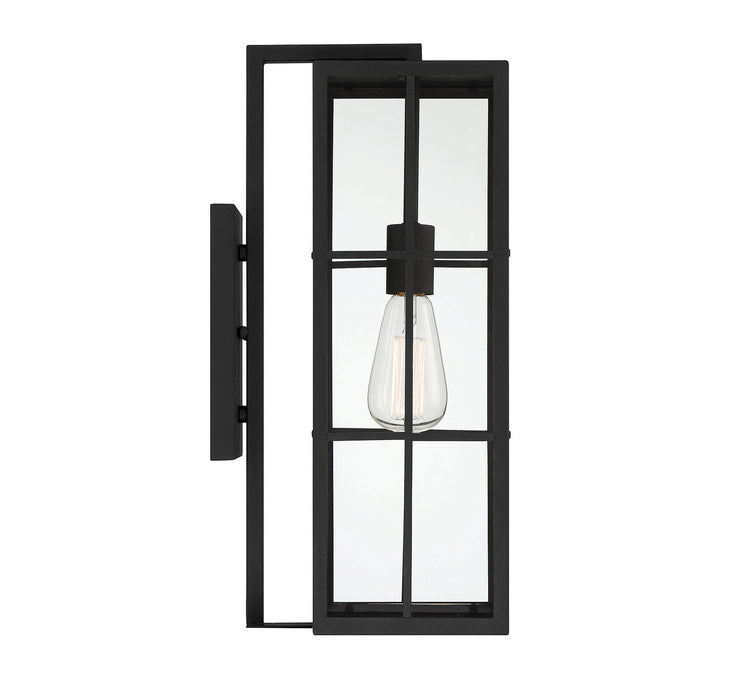 Savoy House 5-1990-BK One Light Outdoor Wall Lantern, Matte Black