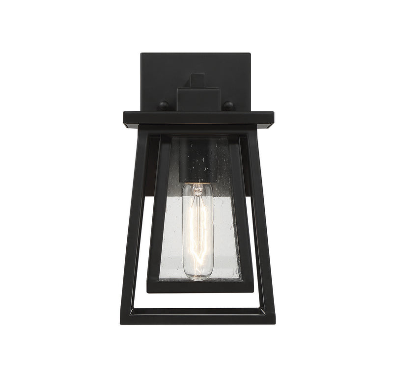 Savoy House 5-2020-BK One Light Outdoor Wall Lantern, Matte Black