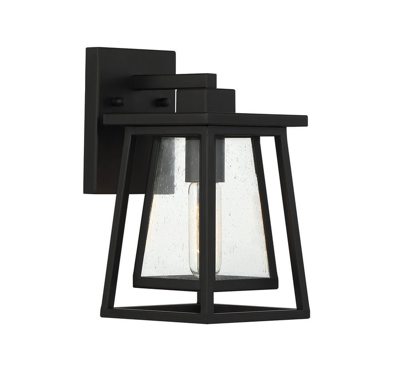 Savoy House 5-2020-BK One Light Outdoor Wall Lantern, Matte Black