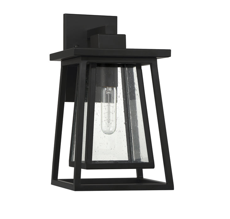 Savoy House 5-2021-BK One Light Outdoor Wall Lantern, Matte Black
