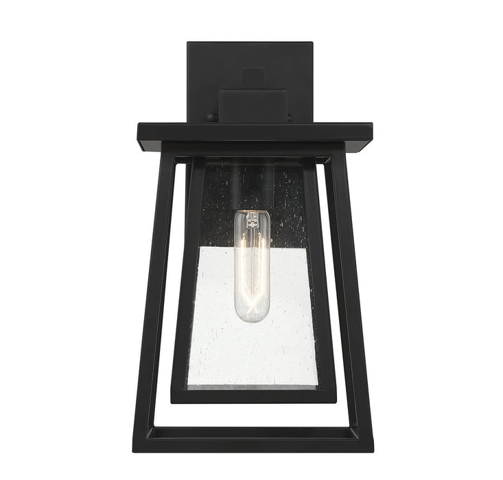 Savoy House 5-2021-BK One Light Outdoor Wall Lantern, Matte Black