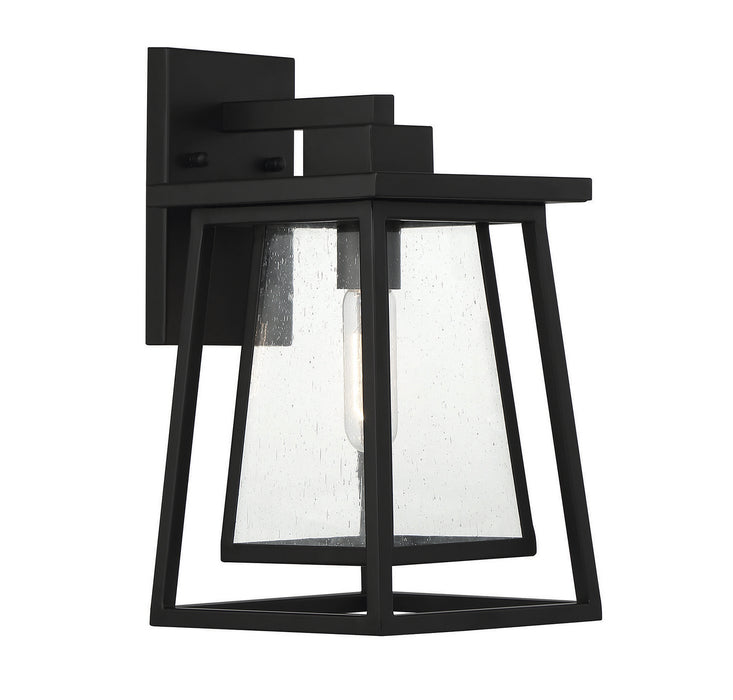 Savoy House 5-2021-BK One Light Outdoor Wall Lantern, Matte Black