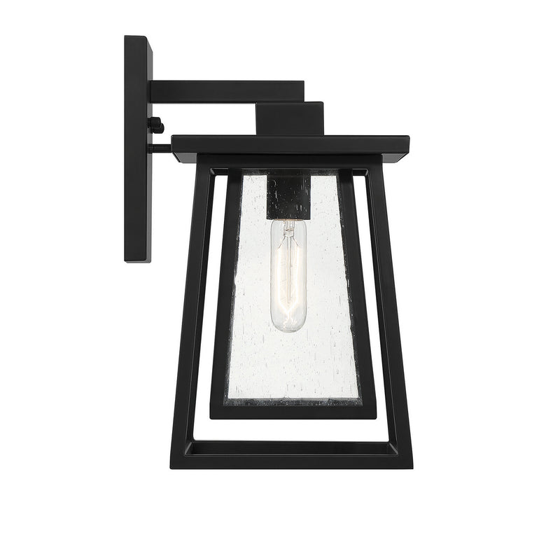 Savoy House 5-2021-BK One Light Outdoor Wall Lantern, Matte Black