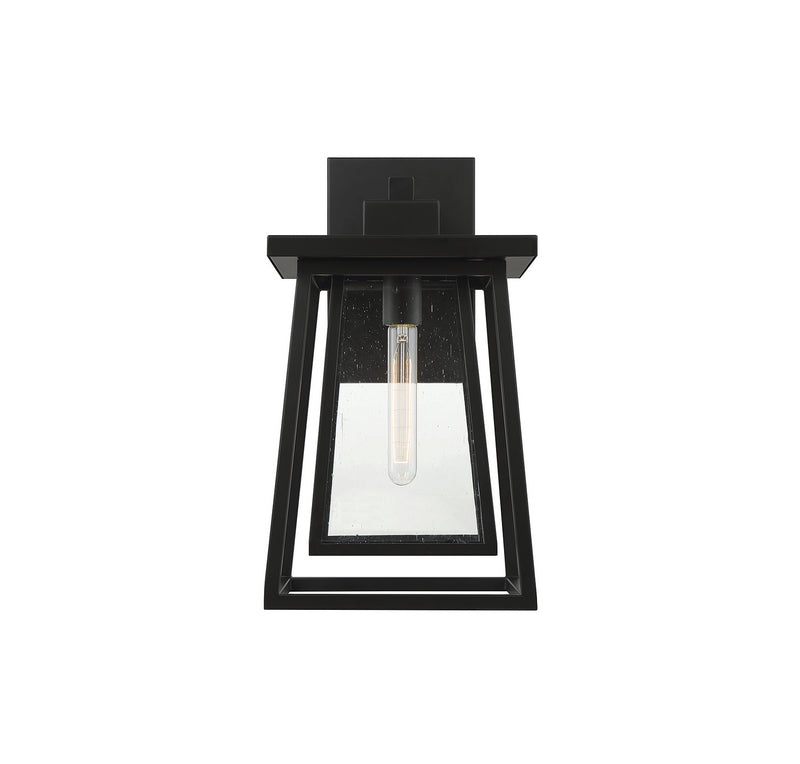 Savoy House 5-2022-BK One Light Outdoor Wall Lantern, Matte Black