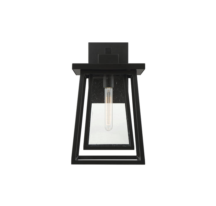 Savoy House 5-2022-BK One Light Outdoor Wall Lantern, Matte Black