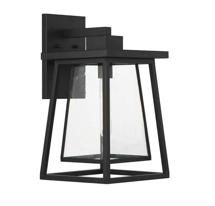 Savoy House 5-2022-BK One Light Outdoor Wall Lantern, Matte Black