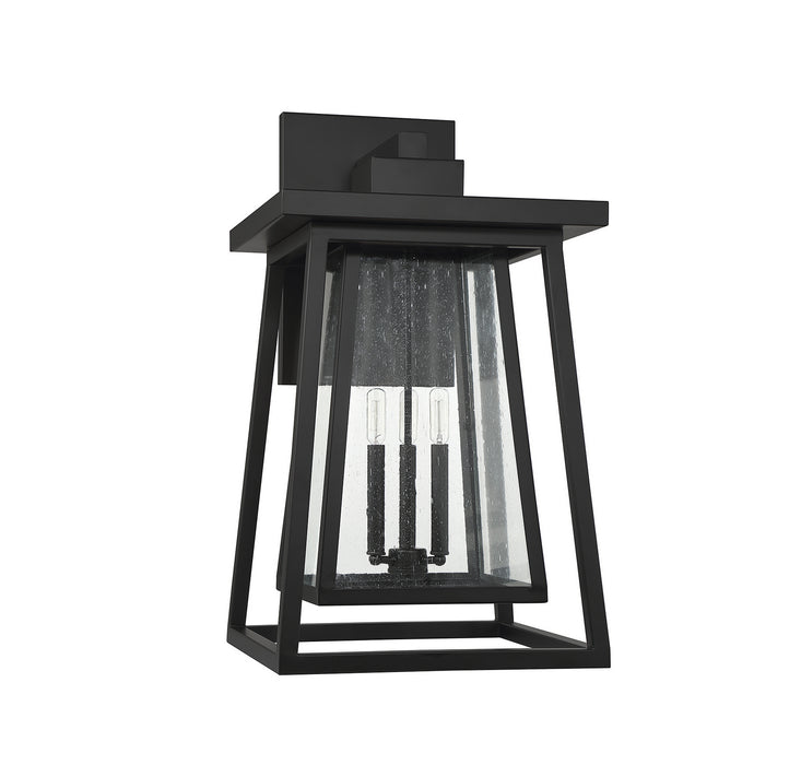 Savoy House 5-2023-BK Three Light Outdoor Wall Lantern, Matte Black