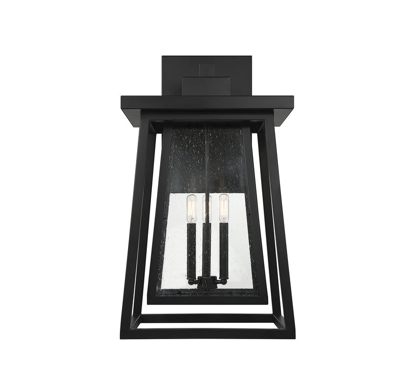 Savoy House 5-2023-BK Three Light Outdoor Wall Lantern, Matte Black