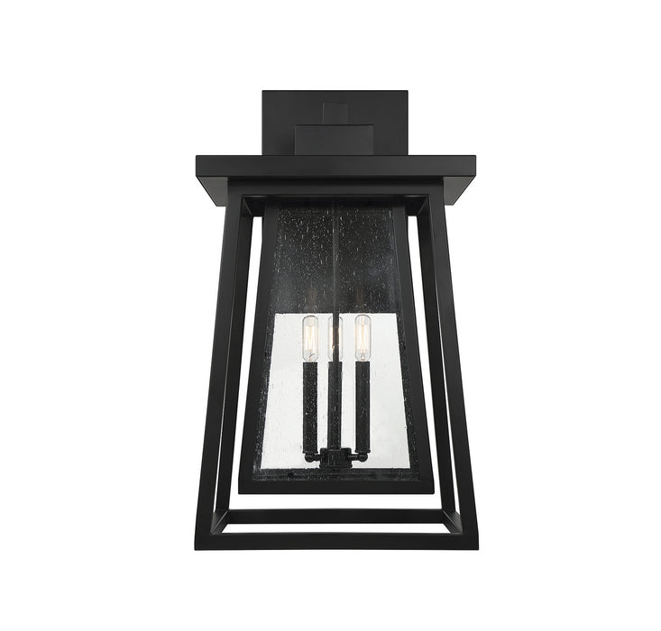 Savoy House 5-2023-BK Three Light Outdoor Wall Lantern, Matte Black