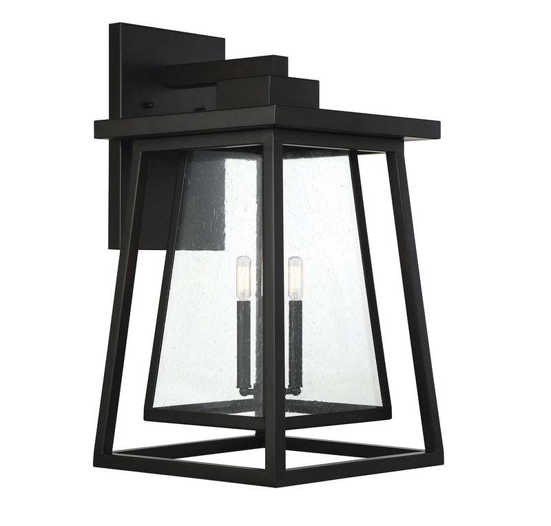 Savoy House 5-2023-BK Three Light Outdoor Wall Lantern, Matte Black