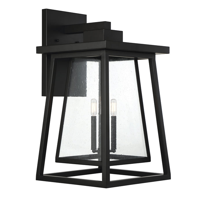 Savoy House 5-2023-BK Three Light Outdoor Wall Lantern, Matte Black