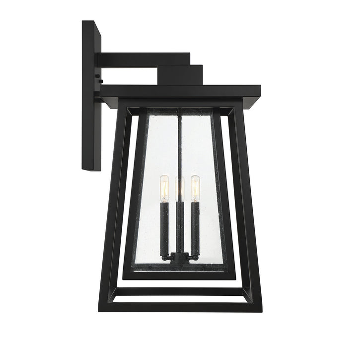 Savoy House 5-2023-BK Three Light Outdoor Wall Lantern, Matte Black
