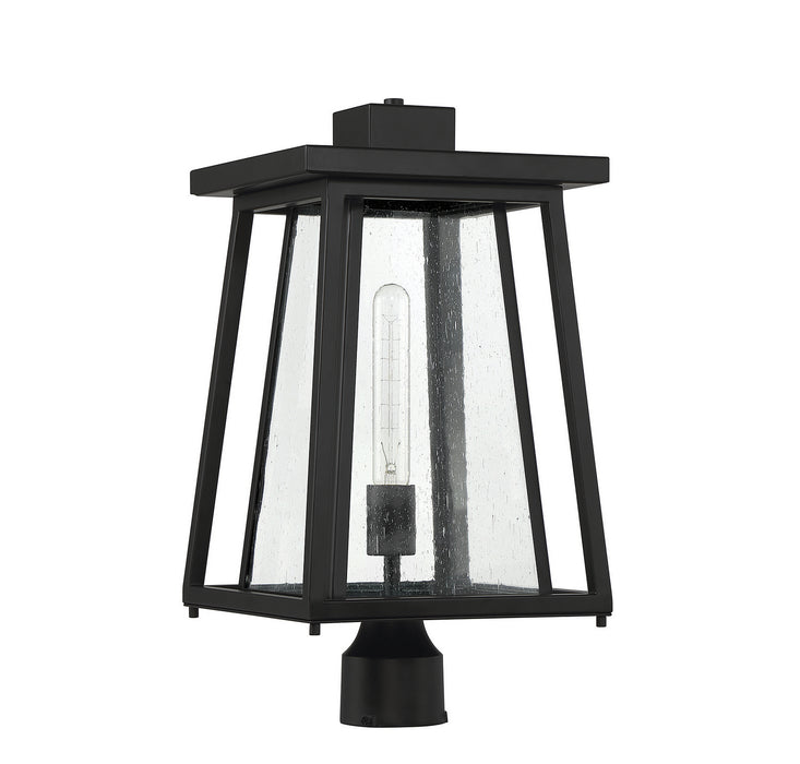 Savoy House 5-2024-BK One Light Outdoor Post Lantern, Matte Black
