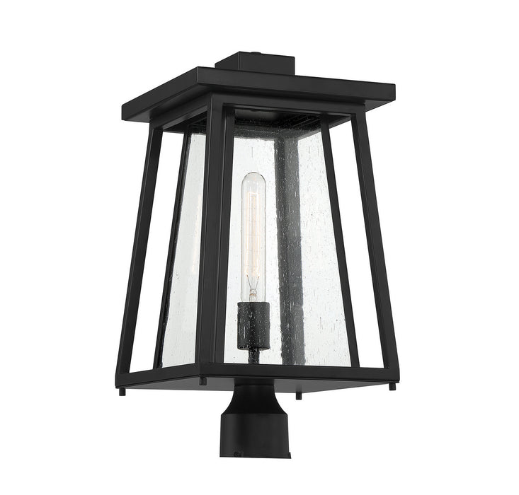 Savoy House 5-2024-BK One Light Outdoor Post Lantern, Matte Black