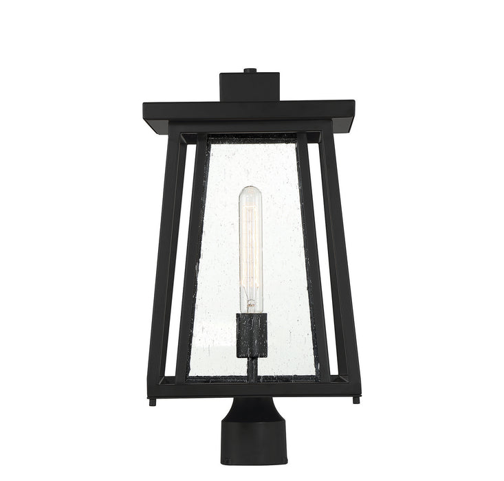 Savoy House 5-2024-BK One Light Outdoor Post Lantern, Matte Black