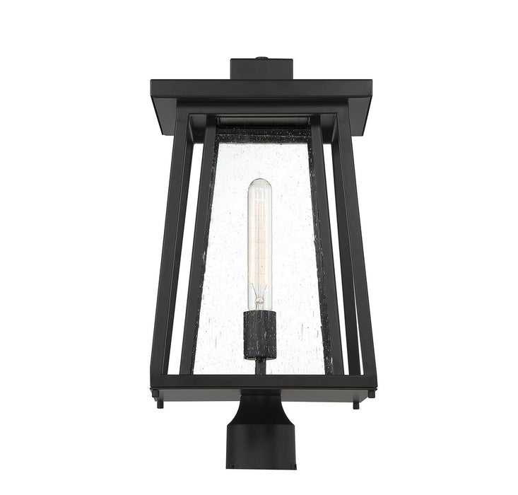 Savoy House 5-2024-BK One Light Outdoor Post Lantern, Matte Black