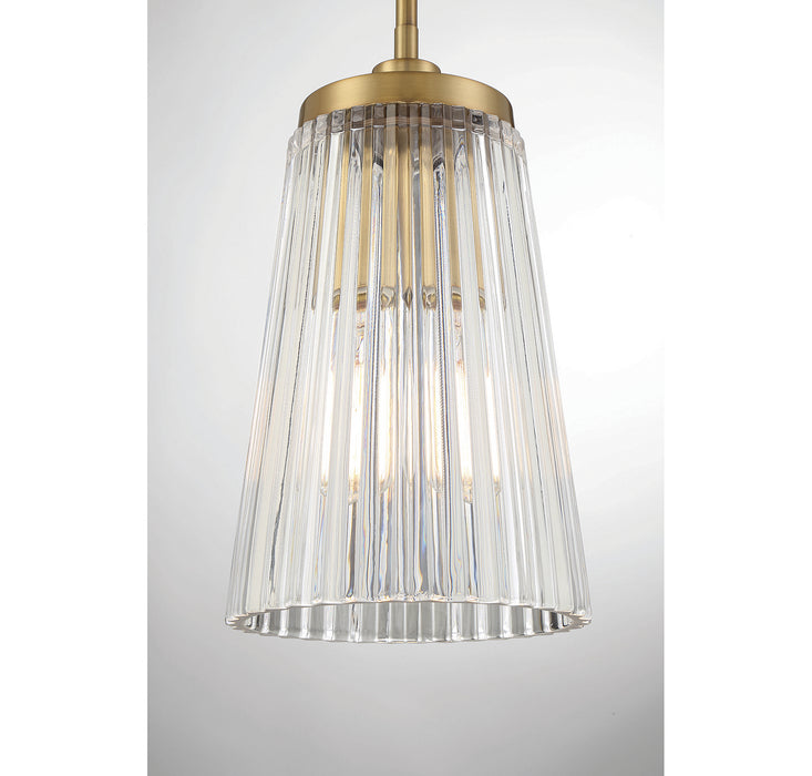 Savoy House 7-1742-1-322 One Light Pendant, Warm Brass