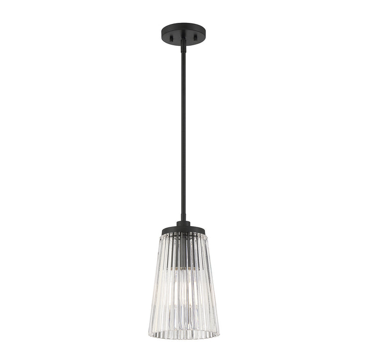 Savoy House 7-1742-1-89 One Light Pendant, Matte Black
