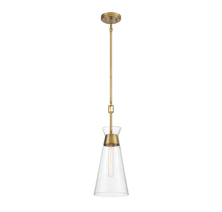 Savoy House 7-1831-1-322 One Light Pendant, Warm Brass