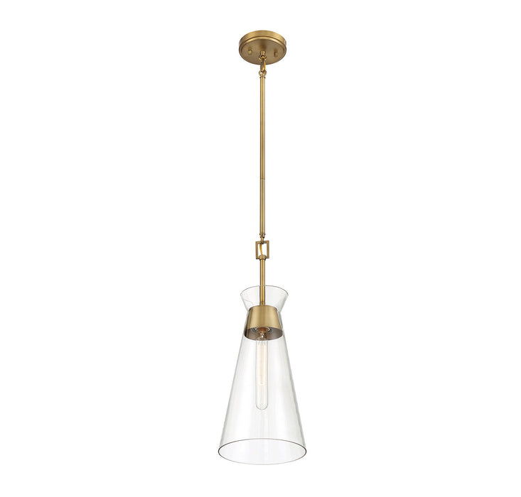Savoy House 7-1831-1-322 One Light Pendant, Warm Brass