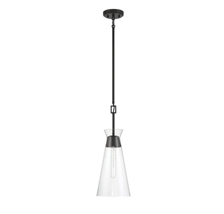 Savoy House 7-1831-1-89 One Light Pendant, Matte Black