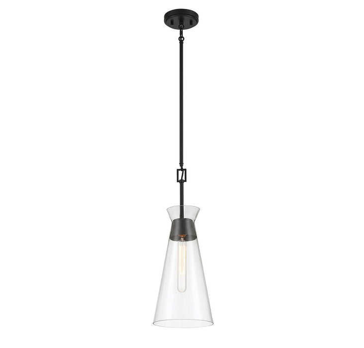 Savoy House 7-1831-1-89 One Light Pendant, Matte Black