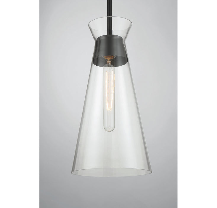 Savoy House 7-1831-1-89 One Light Pendant, Matte Black