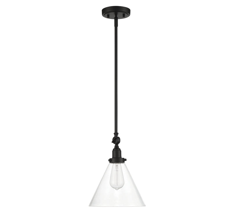 Savoy House 7-9132-1-89 One Light Pendant, Matte Black