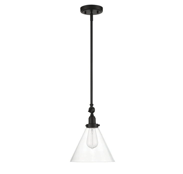 Savoy House 7-9132-1-89 One Light Pendant, Matte Black