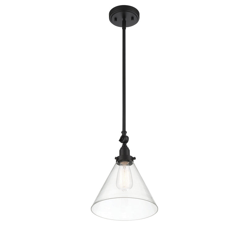 Savoy House 7-9132-1-89 One Light Pendant, Matte Black