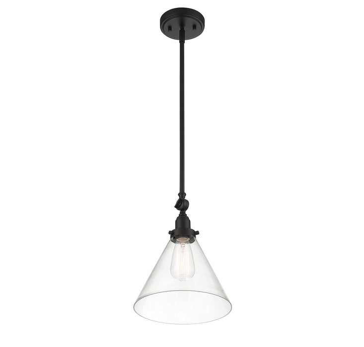 Savoy House 7-9132-1-89 One Light Pendant, Matte Black