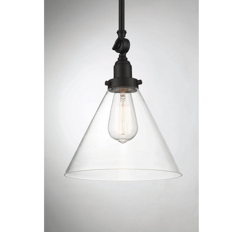 Savoy House 7-9132-1-89 One Light Pendant, Matte Black